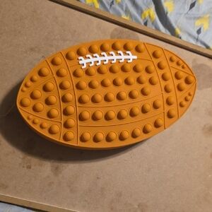Orange Football Pop It Toy